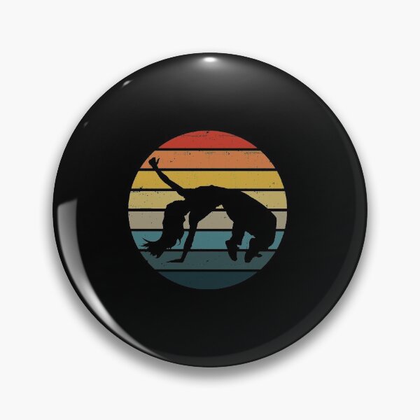 Item preview, Breakdance Dancer Silhouette On A Distressed Retro Sunset design designed and sold by theodoros20.