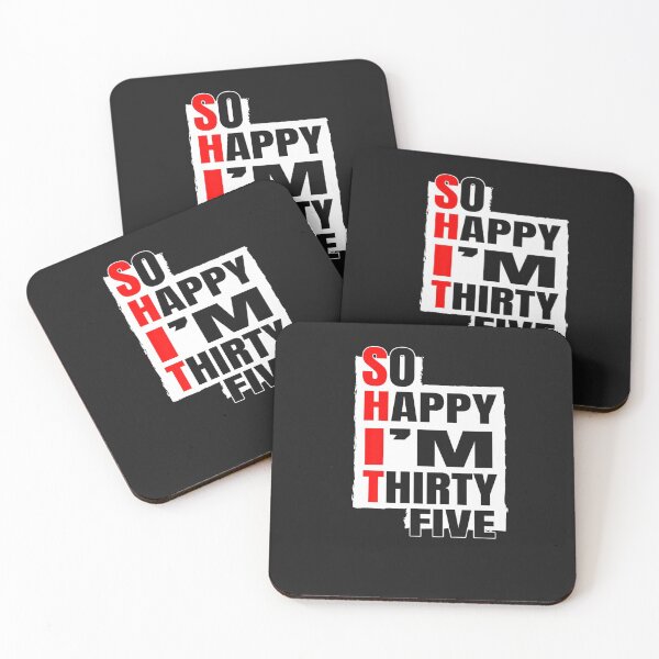 Item preview, So Happy I'm Thirty Five - Birthday BDAY 35th Birthday Premium T-Shirt designed and sold by shop   luisant.
