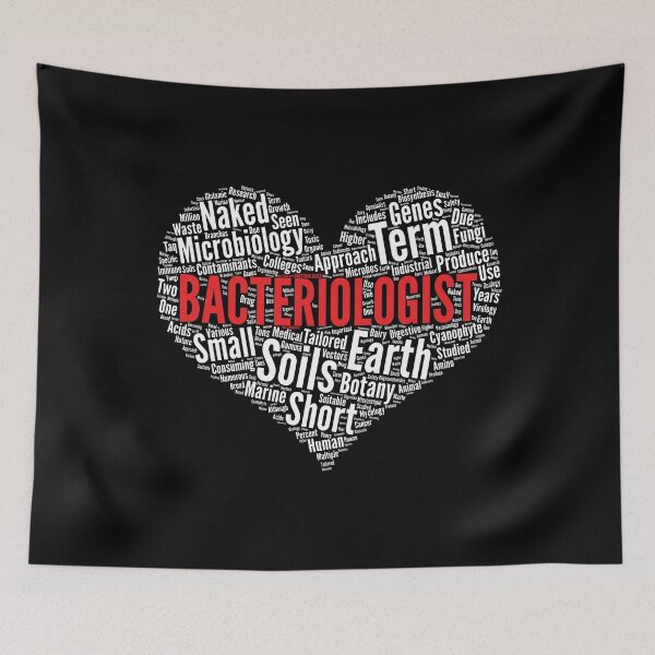 Item preview, Bacteriologist Heart Shape Word Cloud Design print designed and sold by theodoros20.