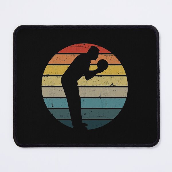 Item preview, Bowling Silhouette On A Distressed Retro Sunset design designed and sold by theodoros20.