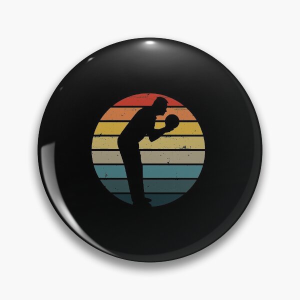Item preview, Bowling Silhouette On A Distressed Retro Sunset design designed and sold by theodoros20.