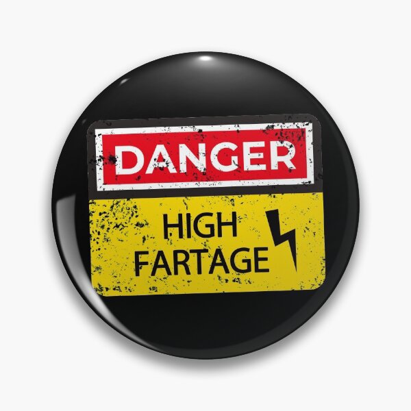Item preview, Fart Danger Sign High Volt Fartage Breaking Wind Flatulence designed and sold by TheAplus.