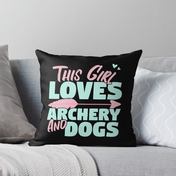 Item preview, This Girl Loves Archery And Dogs Gift product designed and sold by theodoros20.