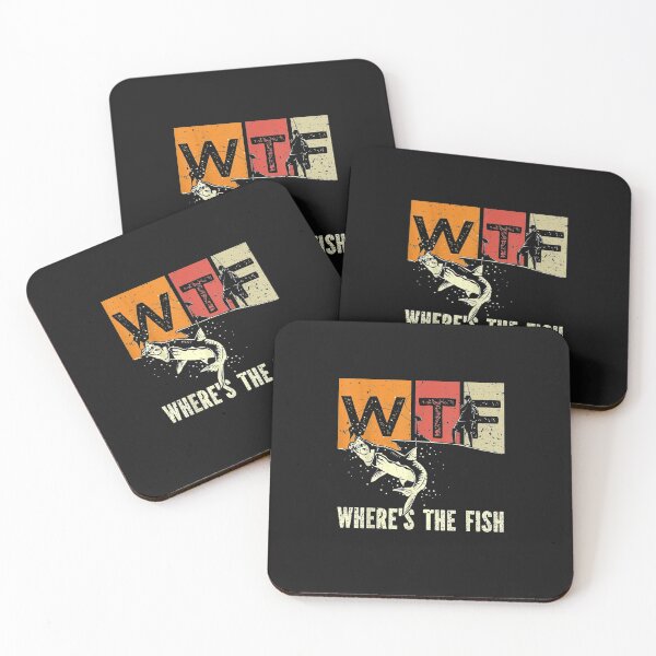 Item preview, WTF Where's The Fish - funny fisherman T-Shirt designed and sold by shop   luisant.