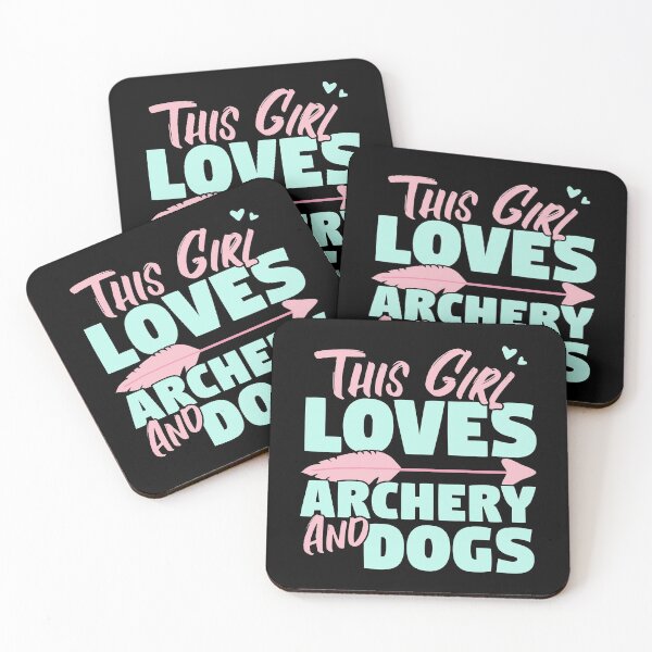 Item preview, This Girl Loves Archery And Dogs Gift product designed and sold by theodoros20.