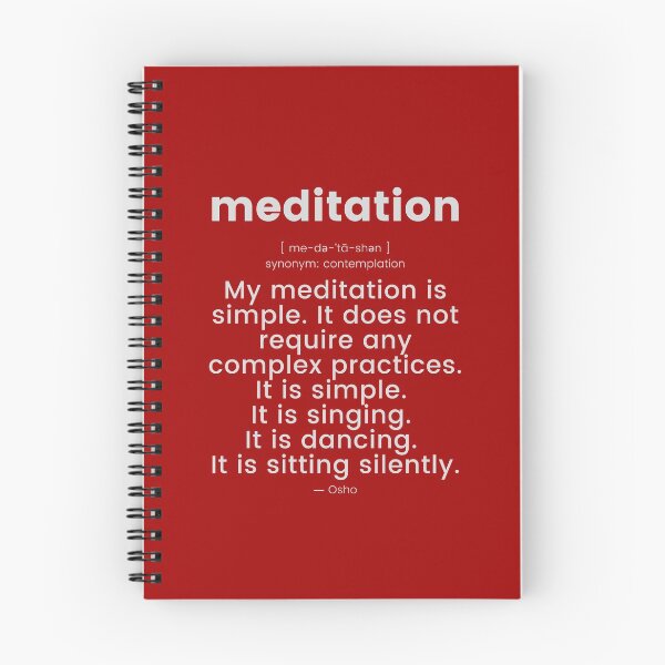 Item preview, My meditation is simple... Osho Quote – To Turn You Outside In! - text design designed and sold by RetComly.