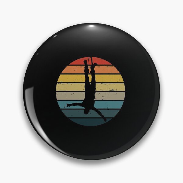 Item preview, Bungee jumping Silhouette On A Distressed Retro Sunset graphic designed and sold by theodoros20.