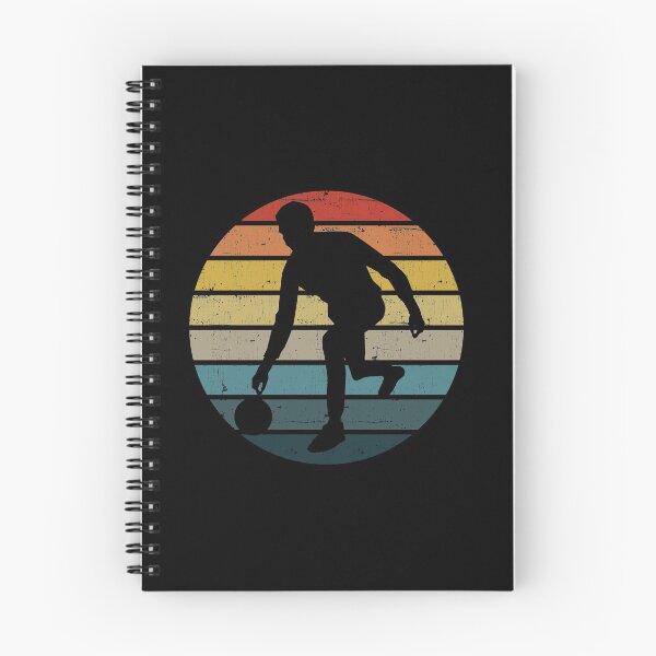 Item preview, Bowling Silhouette On A Distressed Retro Sunset graphic designed and sold by theodoros20.