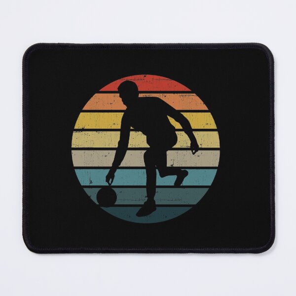 Item preview, Bowling Silhouette On A Distressed Retro Sunset graphic designed and sold by theodoros20.
