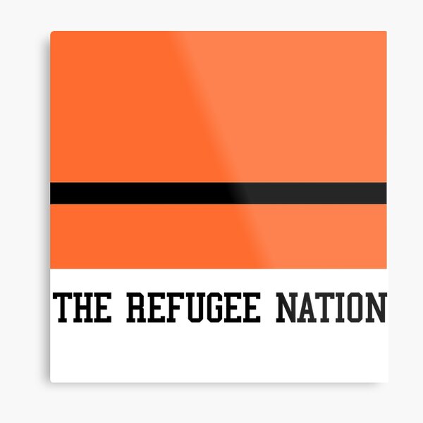 The Refugee Nation Flag Metal Print