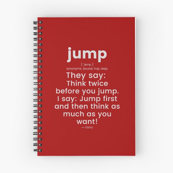 Item preview, Jump first and... Osho Quote – To Turn You Outside In! - text design designed and sold by RetComly.