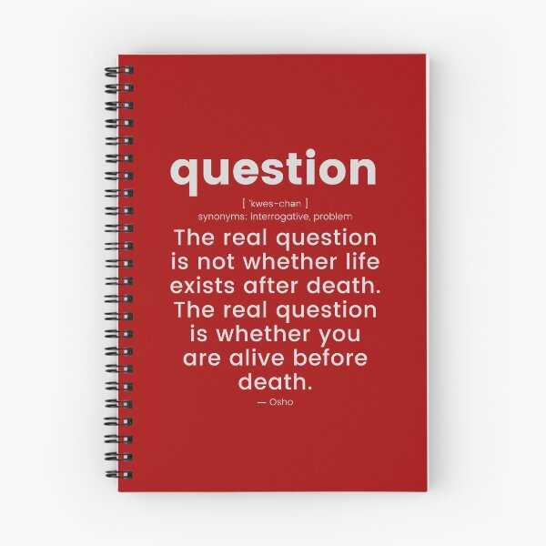 Item preview, The real question is... Osho Quote – To Turn You Outside In! - text design designed and sold by RetComly.