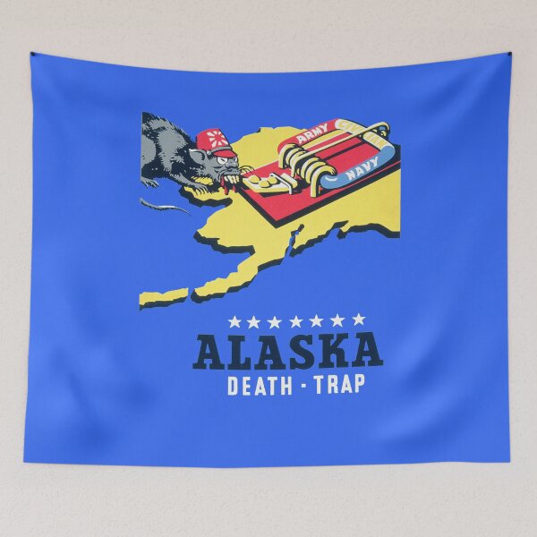Item preview, US War Propaganda Poster Alaska Death Trap designed and sold by TheAplus.