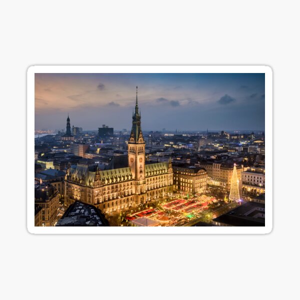 Artikel-Vorschau von Skyline von Hamburg, designt und verkauft von Mapics.