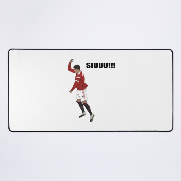 cristiano ronaldo siuuu Desk Mat