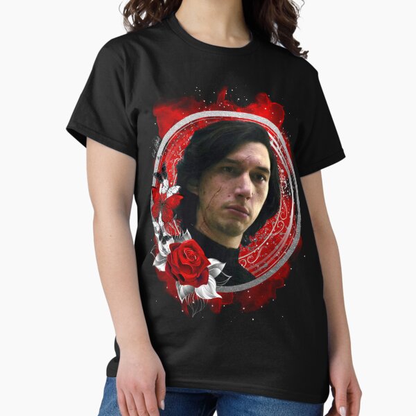 Vista previa del artículo con la obra «Adam Driver - Plata y rojo, negro y blanco», diseñado y vendido por RubyOrchid14 Art & Logos.