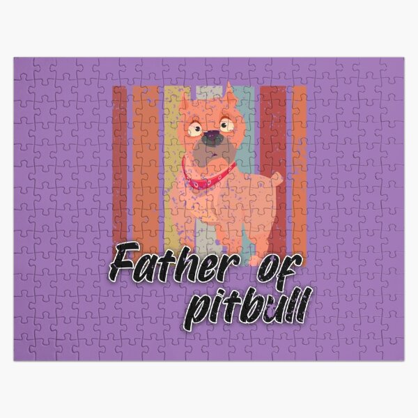 Badass Pitbull Puzzles - Fall Jigsaw Puzzle - Cute Dog Puzzles