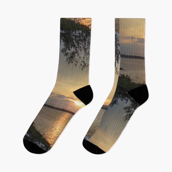 Item preview, Evening sunset near the lake designed and sold by omegaplus.
