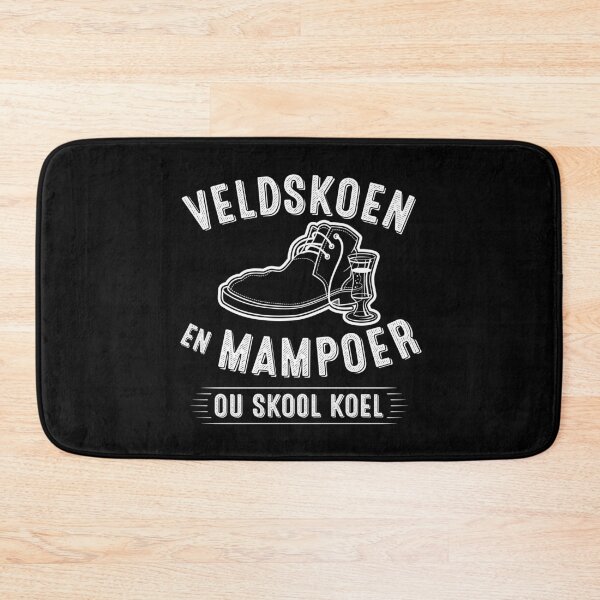 Item preview, Veldskoen en Mampoer, ou skool koel vintage style design with a lineart Veldskoen, liquor glass and wording designed and sold by robimerch.