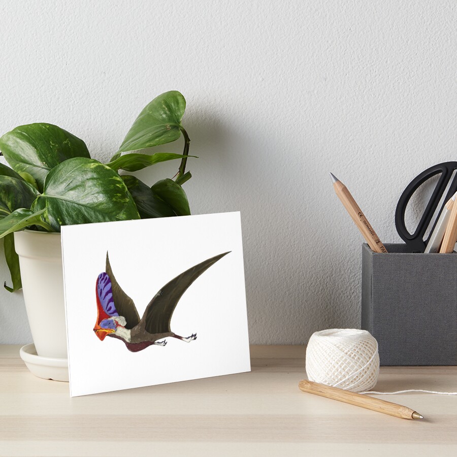 "Tapejara, a genus of Brazilian pterosaur from the Cretaceous Period." Art Board Print by
