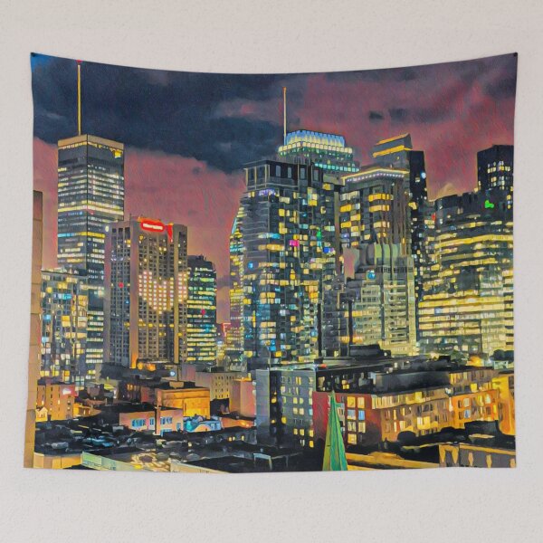 Item preview, Montreal at Night designed and sold by Sofia-Draws.
