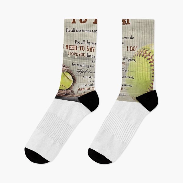 Item preview, To My Mom Softball Poster Gift - To My Mom For All The Times That I Forgot To Thank You designed and sold by douglasNVD.