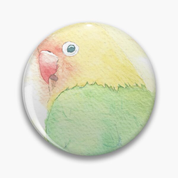 Item preview, Copy of Lovebird watercolor portrait designed and sold by L'Atelier Oranjade.