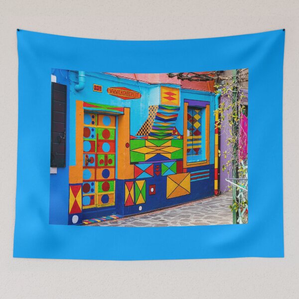 Artikelvorschau, Buntes Haus in Burano, Italien entworfen und verkauft von Lyl Dil Creations.