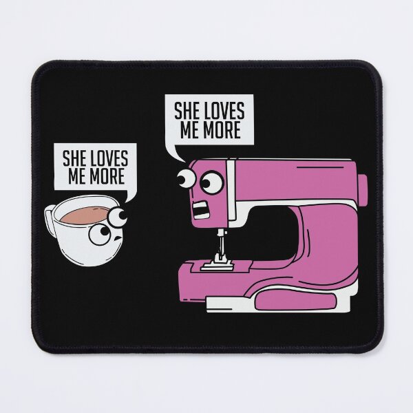 Item preview, Sewing And Coffee She Loves Me More designed and sold by Betsytiptoe.