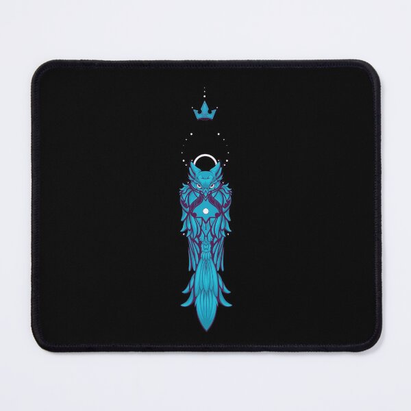 Owl Deco Blue Royal Mouse Pad