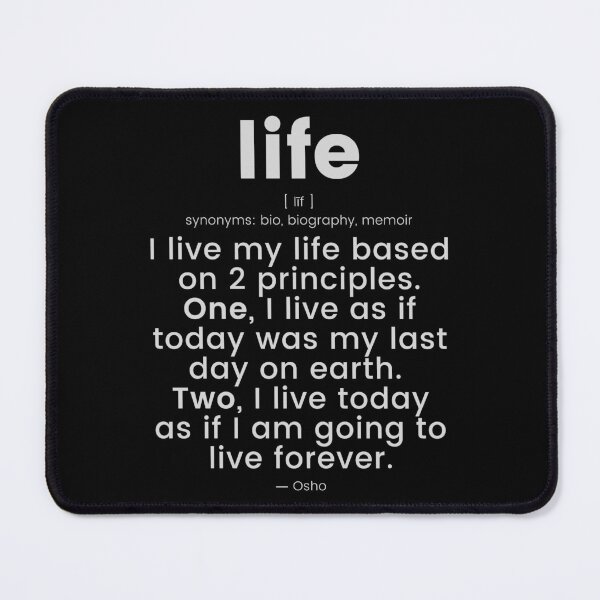 Item preview, I live my life... Osho Quote – To Turn You Outside In! - text design designed and sold by RetComly.