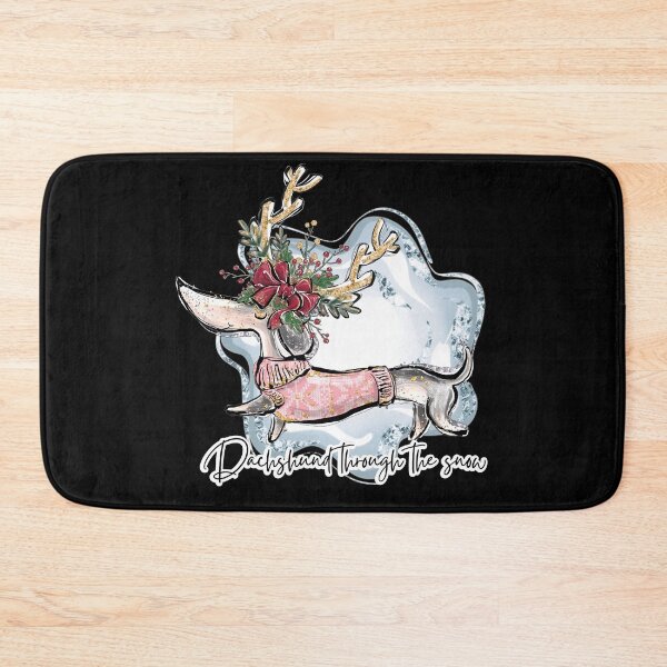 Item preview, Dachshund Through The Snow, dog lover christmas designed and sold by ecomdesign.