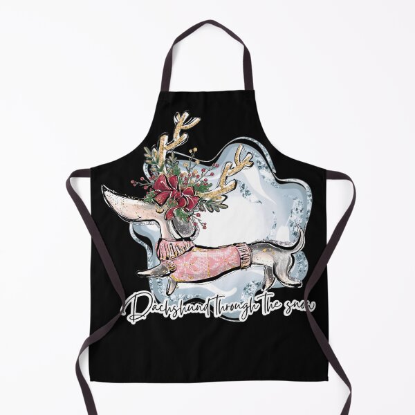 Item preview, Dachshund Through The Snow, dog lover christmas designed and sold by ecomdesign.