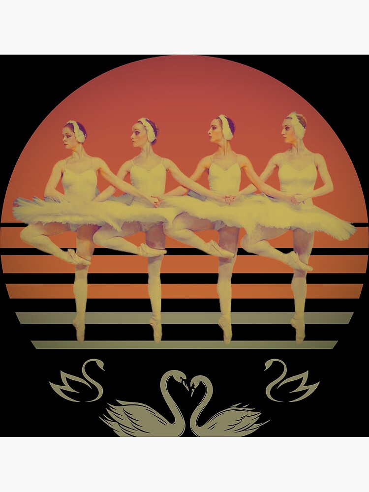 Dance Of The Little Swans / The Swan Lake Ballet Premium Matte Vertical