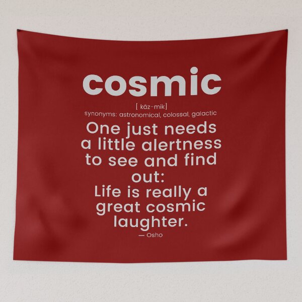 Item preview, ...great cosmic laughter... Osho Quote – To Turn You Outside In! - text design designed and sold by RetComly.