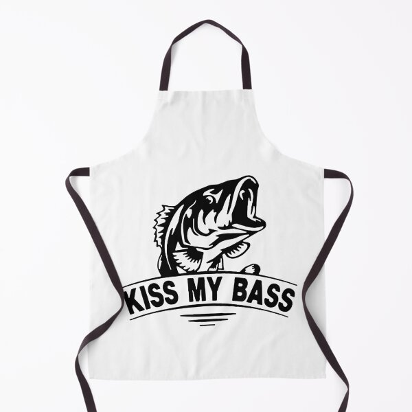 Item preview, Kiss My Bass Love Fishing Born to go fishing Forced to work Fisherman Stick Figure Holding Fish Bones I love Fishing Art Design Happy Apparel Essential designed and sold by DesignByHeartUK.