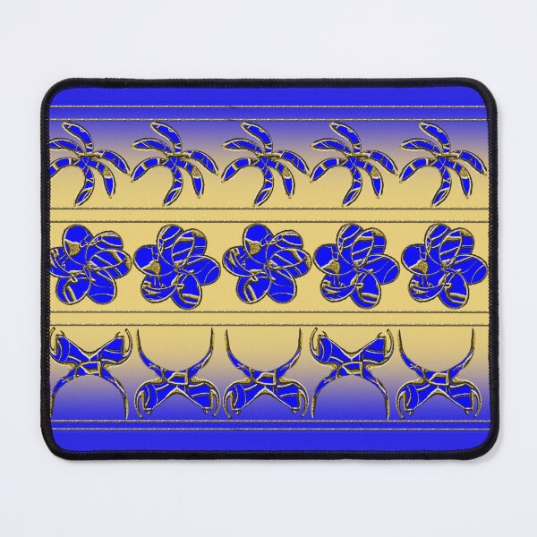 Item preview, Gold n' Blue Tropical Trimming designed and sold by Gravityx9.