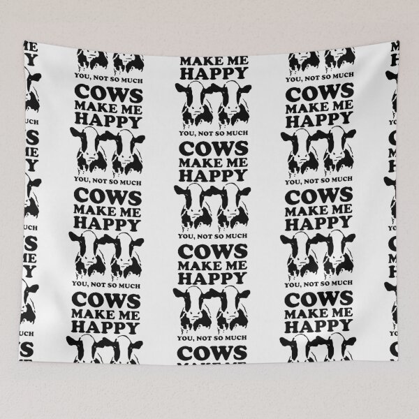 Item preview, Funny Cow Make me happy you not so much Keep Calm and Love Cows Farming Cow Love Art Design Happy Apparel Essential Inspiration Joy Mood Funny designed and sold by DesignByHeartUK.