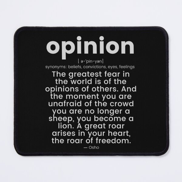 Item preview, The opinions of others... Osho Quote – To Turn You Outside In! - text design designed and sold by RetComly.