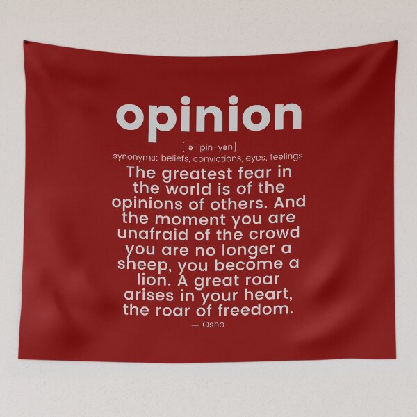 Item preview, The opinions of others... Osho Quote – To Turn You Outside In! - text design designed and sold by RetComly.