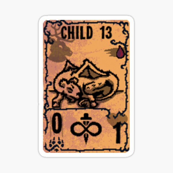 Inscryption Child 13 &lt;3&rdquo; Sticker for Sale by NewWaveStyle | Redbubble