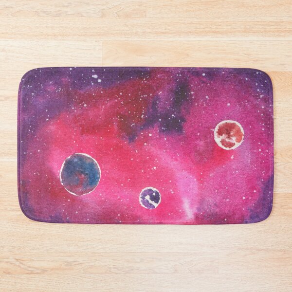 Item preview, Pink Planets In Deep Space Galaxy Painting Design designed and sold by galleasstudio.