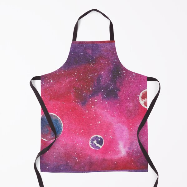 Item preview, Pink Planets In Deep Space Galaxy Painting Design designed and sold by galleasstudio.