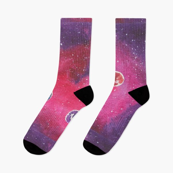 Item preview, Pink Planets In Deep Space Galaxy Painting Design designed and sold by galleasstudio.