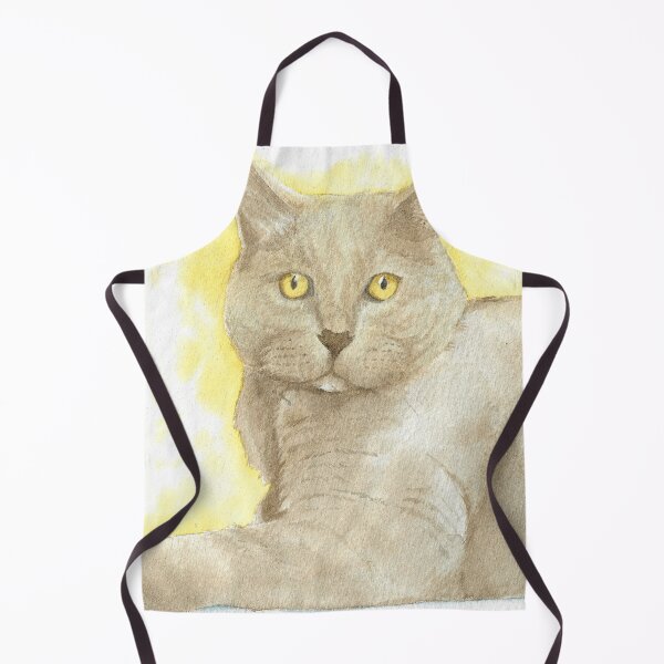 Item preview, brown cat watercolor portrait designed and sold by L'Atelier Oranjade.