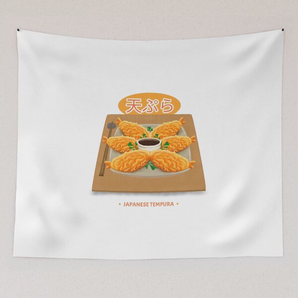 Item preview, fried golden japanese tempura shrimp shushi bar temaki suchi designed and sold by SuperiorPrints.