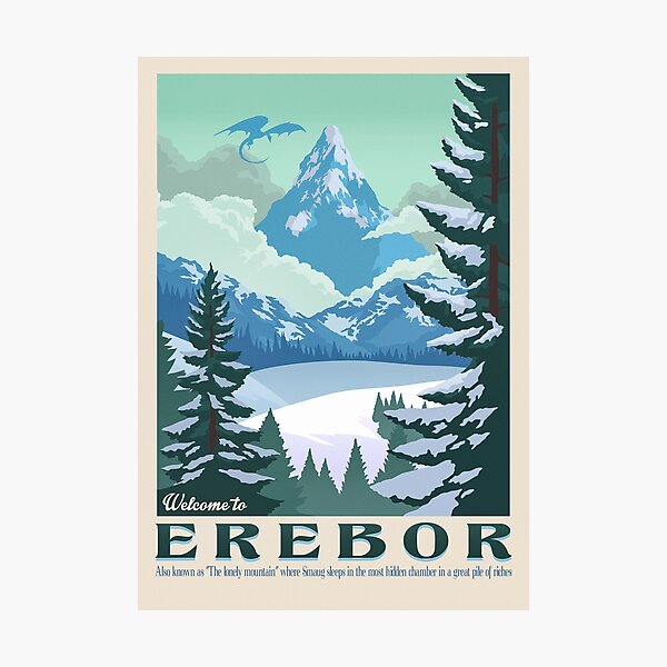 The lonely mountain Photographic Print