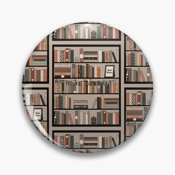Item preview, Home Library Bookshelf designed and sold by WondrousDoodles.