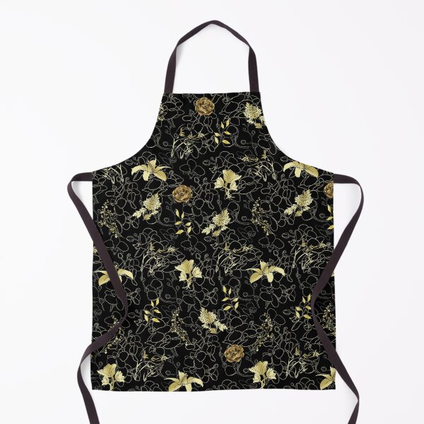 Item preview, Gold floral pattern designed and sold by MrJean.