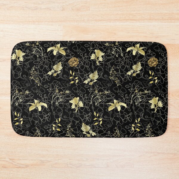 Item preview, Gold floral pattern designed and sold by MrJean.
